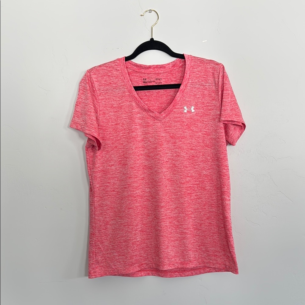 Under Armour Women's Pink V-Neck Top